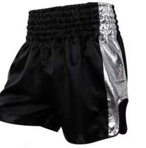 Pantalones Cortos de Boxeo de Poliéster/Algodón con Estampado por Sublimación y Ribete Dorado, con Flecos, Unisex, para Adultos, Ropa de Artes Marciales, Holgados - Product Image 2