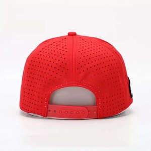 Gorra de Béisbol de Malla Roja de 6 Paneles, Unisex, Ajustada, Transpirable, de Color Sólido, Informal, para Primavera y Verano, para Adultos - Product Image 4