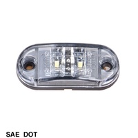 Feu de gabarit et feu de gabarit à LED 2.6 "X1", feu latéral à montage en surface pour remorque de camion conforme SAE/DOT/FMVSS108