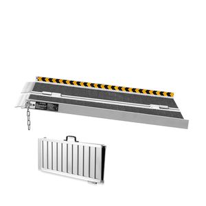<b>Portable</b> 2 ft Aluminum Folding Mobility Scooter Ramp Wheel 800 Lbs Capacity Non-Slip <b>Wheelchair</b> Threshold Handicapped Scooters - Product Image 1