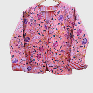 Cardigan Bohème Brodé Floral Ouvert sur le Devant à Manches Longues Grande Taille pour Femme – Vêtement d'Extérieur Décontracté en Coton pour le Printemps, Col en V - Product Image 1