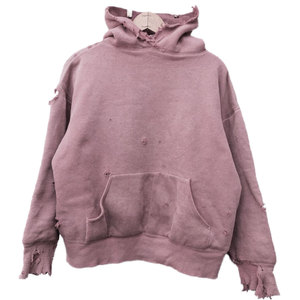 Sudadera con Capucha Rosa Extra Grande, 100% Algodón, Felpa Francesa, Color Sólido, Bolsillo Delantero, Manga Regular, Tejido de Punto, Unisex, Ropa de Otoño - Product Image 6