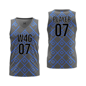 Personalized Anti Bacterial Sleeveless Basketball Jerseys Unisex Breathable Sublimation Printed Quick Dry 100% Polyester - Product Image 4