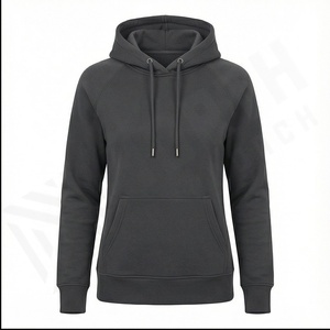 2025, sudadera con media cremallera para mujer, jersey liso de gran tamaño de algodón polar personalizado, sudadera con hombros caídos, sudadera de algodón para mujer - Product Image 2