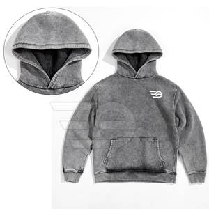 Sweat-shirts délavés à l'acide pour hommes – Pulls décontractés doux et tendance à manches longues, confortables et légers, style streetwear - Product Image 4