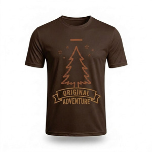 Camiseta Gráfica Personalizada para Hombre 2026 - Estilo Vintage Aventurero, Ropa Casual para Exteriores, Logotipo Serigrafiado, Patrón Floral - Product Image 1