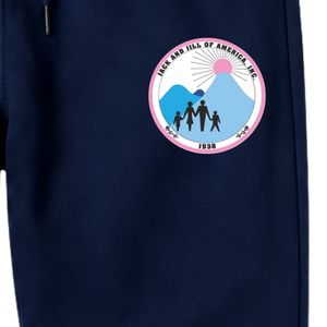 Pantalones Deportivos Azul Marino con Parche Bordado del Escudo de Jack & Jill, Pantalones de Felpa Suave con Cintura Ajustable y Tobillos Reforzados - Product Image 3