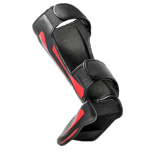 Protège-tibias et protège-pieds en cuir PU de haute qualité pour le kick-boxing et le Muay Thai, avec logo personnalisé, pour la protection des jambes - Product Image 3