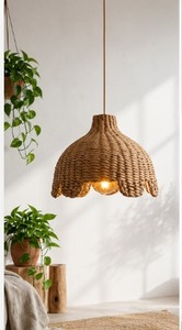 Handmade Woven Bamboo Pendant Lightshade for Bedroom <b>Ceiling</b> Lamp China Origin - Product Image 6