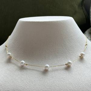 Collar de Perlas de Agua Dulce con Diseño de Hebilla de Camelia, Simple y Elegante, de Zhuji, Venta al por Mayor para Mamá - Product Image 4