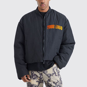 Veste matelassée pour homme sur mesure, nouvelle conception, veste légère d'hiver, grande taille, imperméable, respirante, fermeture éclair en cuir de vache - Product Image 6