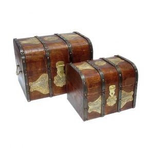 Produit de haute qualité fait à la main boîtes décoratives pour la maison coffre au trésor en bois artisanat article cadeau boîte en bois vente chaude - Product Image 3