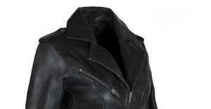 Chaqueta de Cuero Negra Clásica de Alta Calidad para Mujer, Corte Entallado - Product Image 4