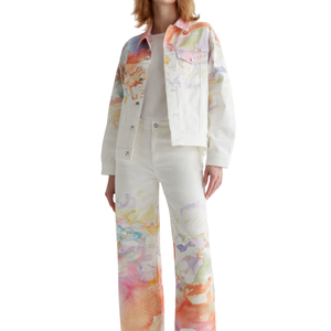 เสื้อแจ็คเก็ตยีนส์ทรงทรัคเกอร์แบบลำลองสำหรับผู้หญิง สไตล์หรูหรา ผ่านการซักแล้ว เหมาะสำหรับฤดูร้อน ฤดูใบไม้ร่วง และฤดูหนาว - Product Image 5