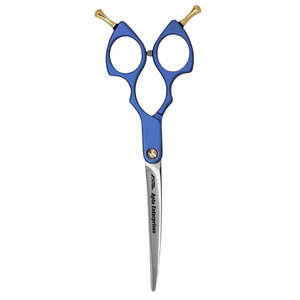 Curved Professional <b>Dog</b> Grooming <b>Scissors</b> in Blue High-Quality VG10 Steel Pet Shears for <b>Dogs</b> and Cats Hair Cutting Adjustable - Product Image 1