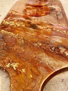 Golden Luxe Handmade Resin Chopping <b>Block</b> 1.3cm Thick Rectangle <b>Shape</b> Easy to Clean & Non-Toxic Dishwasher Safe Knife-Friendly - Product Image 6