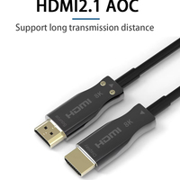 Cable HDMI AOC 8K de 48 Gbps, Fibra Óptica Activa CL2 Plenum para Integración de Sistemas Pro-AV, Pantalla de Sala de Control, 1m-150m Personalizable