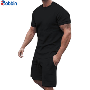 Conjunto Deportivo Corto para Hombre, Tallas Grandes, con Logotipo Personalizado, Transpirable, Colección de Verano, Estilo Vacaciones en la Playa, Cómodo - Product Image 2