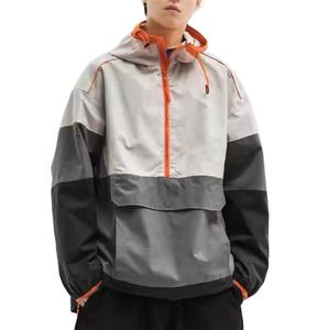 Chaqueta Cortavientos Informal Transpirable Personalizada para Hombre, Talla Grande, Impermeable, Cortavientos, con Cierre de Cremallera para Correr - Product Image 3