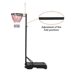 LX B03 Canestro da Basket Portatile e Rimovibile per Giovani, Resistente per Uso Interno ed Esterno, con Rete e Tabellone in PE, Ideale per la Spiaggia - Product Image 4