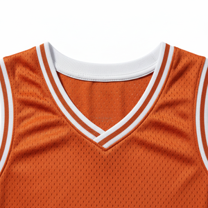 Camiseta de Baloncesto de Alta Calidad Personalizable, Transpirable, 100% Poliéster, para Niños, de Verano, de Secado Rápido, de Malla, sin Mangas, Ajuste Atlético, Cierre Frontal - Product Image 6