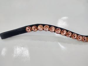 แถบคิ้วคริสตัลโรสโกลด์ทำด้วยมือทำจากหนังอิตาลีมีให้เลือกทุกขนาด - Product Image 2