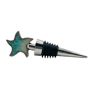Tapón de Botella de Vino de Metal en Forma de Estrella, Acabado Moderno, Cierre Hermético para Botellas de Vino, Tapón de Botella Moderno - Product Image 3