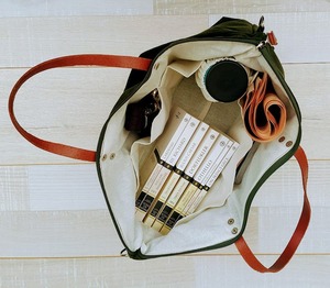 Sac fourre-tout en cuir et toile imperméable, sac à bandoulière, sac de voyage, sac de travail, sac de shopping grande capacité, broderie ouverte LCTB-0062 - Product Image 4