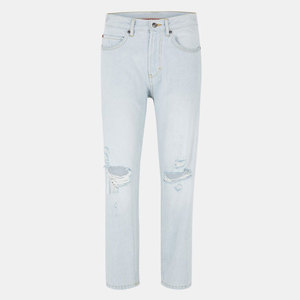 Pantalones vaqueros de hombre de mezclilla, ajustados, a la moda, con múltiples bolsillos, cómodos, venta al por mayor OEM, precio de fábrica. - Product Image 1