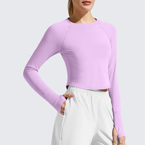 Top de Yoga para Mujer, Nuevo Modelo 2026, para Gimnasio y Fitness, Manga Larga, Producto Personalizado, Ropa Deportiva para Entrenamiento, Top de Yoga para Mujer - Product Image 4