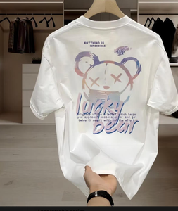 เสื้อแจ็คเก็ตหนัง PU แบบสบายๆ สำหรับผู้ชาย น้ำหนักผ้า 140 กรัม แห้งเร็ว พร้อมป้ายปักลายและลวดลายการ์ตูนแสนสนุก - Product Image 5