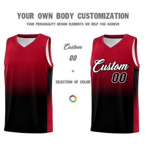 Conjunto de Uniforme de Baloncesto Sublimado Personalizado, Unisex para Adultos, Camiseta sin Mangas de Malla Transpirable, Pantalones Cortos, Impresión de Color Degradado y Número - Product Image 5