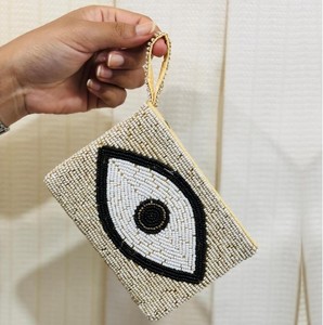 Best quality MOM Beaded <b>Coin</b> <b>Purse</b> Floral Design Seed Beads Embroidery - Product Image 3