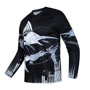 Camisa de Pesca Impermeable de Poliéster 100% con Estampado Digital Personalizado al por Mayor, Manga Larga, Protección UPF50+ - Product Image 3