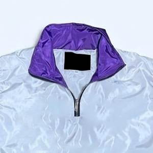 Nouveaux ensembles coupe-vent en nylon blanc et violet pour hommes avec logo personnalisé, avec shorts pour l'été, ensembles respirants pour hommes, vestes streetwear - Product Image 6