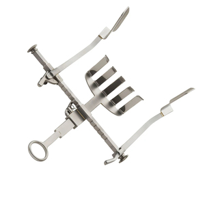 Écarteur chirurgical auto-fixant à lame centrale et lames latérales fixes, instrument médical orthopédique de précision à usage manuel - Product Image 2