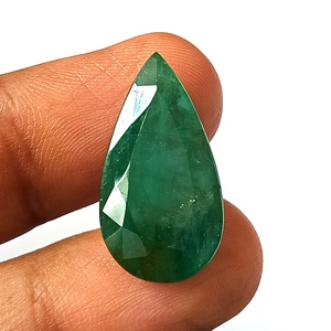 Esmeralda Zambiana Natural de 13.45 Quilates, Facetada, Corte Pera, Piedra Preciosa Suelta - Product Image 3