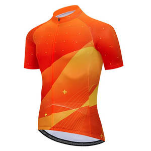 Maillot de Ciclismo para Hombre con Estampado por Sublimación, Logotipo Personalizado, Spandex/Poliéster, Secado Rápido, Ecológico, Transpirable, en Venta - Product Image 1