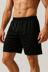 Nouveaux shorts de sport décontractés pour hommes américains, amples, unis, tissés, respirants, écologiques, pour la plage, le fitness, l'entraînement et le séchage rapide - Product Image 1