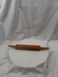 Vintage Wooden <b>Rolling</b> <b>Pin</b> • Primitive Turned Wood Kitchen Tool • Rustic Farmhouse Baking Decor - Product Image 3