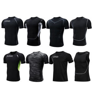 Camisetas de Compresión de Manga Larga con Logotipo Personalizado, Rashguard de MMA, Transpirable, de Secado Rápido, UPF50+, Traje Deportivo para Hombre, Spandex/Nailon - Product Image 1