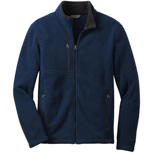 Chaqueta Bomber de Forro Polar Transpirable Azul Oscuro para Hombre, Marca ELEGANT CORPORATION, Cuello Alto, Cierre de Cremallera, Informal, Invierno, 100% Lana - Product Image 6