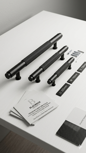 Aluminum Cabinet Handles – Matte <b>Black</b> Drawer Pulls, Durable & Easy Install for Modern Kitchens - Product Image 2