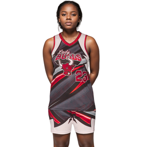 Camiseta de Baloncesto Reversible de Doble Malla para Mujer, Chaleco de Entrenamiento Femenino de Doble Uso, Ropa Deportiva con Sublimación de Color Personalizado - Product Image 4