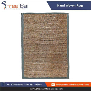 Alfombras de yute hechas a mano personalizadas de nuevo diseño, Alfombra de yute bordada ecológica hecha de fibra de yute de alta calidad para la venta al mejor precio - Product Image 2