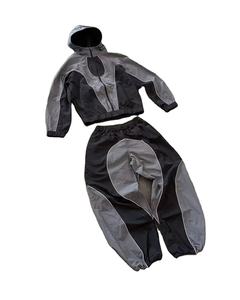 Ensemble de jogging pour homme en tissu nylon personnalisé de haute qualité, tenue de sport pour la course à pied, ensemble d'entraînement de gym, poches zippées, pantalon de survêtement - Product Image 1