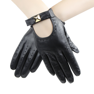 Premium Ladies Leather Fashion <b>Gloves</b> <b>Warm</b> Winter Touchscreen Dress <b>Gloves</b> OEM Wholesale Manufacturer - Product Image 3