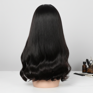 Venta Directa de Fábrica, Peluca de Cabello Natural Largo Razer, con Frente de Encaje sin Pegamento, Cabello Virgen Chino 100%, Encaje Transparente, 150% de Densidad - Product Image 1