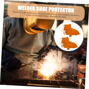 Chaussures de soudeur isolées en cuir de vachette pleine fleur, résistantes à la chaleur, ignifuges, pour une protection optimale et une sécurité accrue lors du travail. - Product Image 6