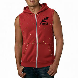 Sudadera sin Mangas Ligera de Algodón 100% para Hombre, Estilo Deportivo, la Más Vendida, para Fitness Muscular, Básica, Mezcla de Algodón - Product Image 2